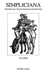 Simpliciana. Schriften Der Grimmelshausen-Gesellschaft: XI (1989)