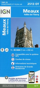 Meaux.Vallée de l\'Ourcq 1:25 000