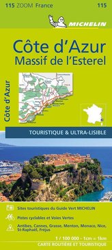 Michelin Côte d\'Azur - Massif de l \' Estere 1:100.000