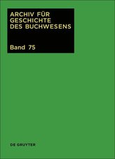 Archiv für Geschichte des Buchwesens / 2020