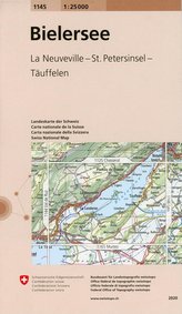 Swisstopo 1 : 25 000 Bielersee