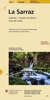 Swisstopo 1 : 50 000 La Sarraz Wanderkarte