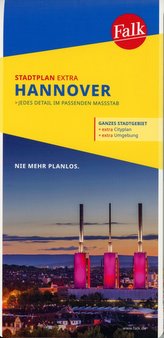 Falk Stadtplan Extra Standardfaltung Hannover 1:20 000