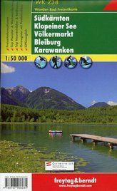 Freytag & Berndt Wander-, Rad- und Freizeitkarte Süpdkärnten, Klopeiner See, Völkermarkt, Bleiburg, Karawanken