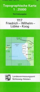 Friedrich-Wilhelm-Lübke-Koog 1 : 25 000
