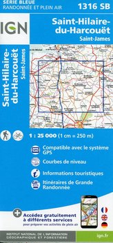 Saint-Hilaire-du-Harcouët.Saint-James 1:25 000