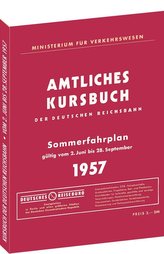 Kursbuch der Deutschen Reichsbahn - Sommerfahrplan 1957