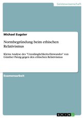 Normbegründung beim ethischen Relativismus