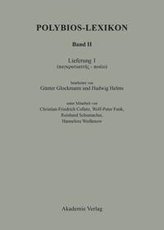 Polybios-Lexikon Band II, Lieferung 1