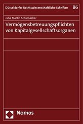 Vermögensbetreuungspflichten von Kapitalgesellschaftsorganen