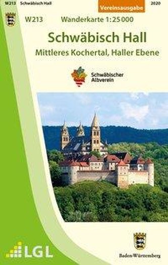 Schwäbisch Hall - Mittleres Kochertal, Haller Ebene. Wanderkarte 1:25.000 Schwäbisch Hall - Mittleres Kochertal, Haller Ebene. Wanderkarte 1:25.000