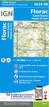 Florac.Ste-Énimie.Gorges du Tarn 1:25 000