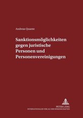 Sanktionsmöglichkeiten gegen juristische Personen und Personenvereinigungen
