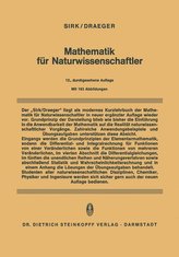 Mathematik für Naturwissenschaftler