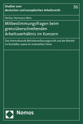 Mitbestimmungsfragen beim grenzüberschreitenden Arbeitsverhältnis im Konzern