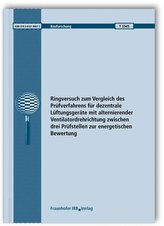 Ringversuch zum Vergleich des Prüfverfahrens für dezentrale Lüftungsgeräte mit alternierender Ventilatordrehrichtung zwischen dr