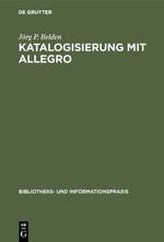 Katalogisierung mit Allegro