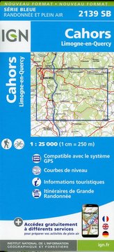Cahors.Limogne-en-Quercy 1:25 000