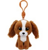 Plyš očka přívěšek hnědý pes