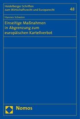 Einseitige Maßnahmen in Abgrenzung zum europäischen Kartellverbot