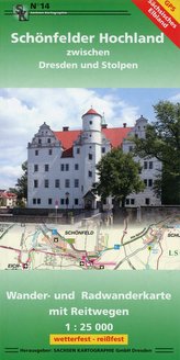 Schönfelder Hochland zwischen Dresden und Stolpen 1 : 25 000