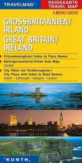 KUNTH Reisekarte Grossbritannien - Irland 1 : 800 000