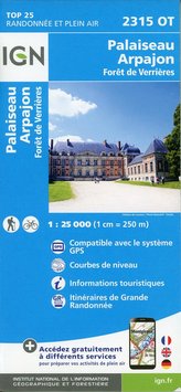 Palaiseau.Arpajon.Frêt de Verrières 1:25 000