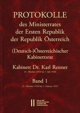 Protokolle des Ministerrates der Ersten Republik Österreich, Abteilung I (Deutsch-)Österreichischer Kabinettsrat 31. Oktober 191