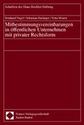 Mitbestimmungsvereinbarungen in öffentlichen Unternehmen mit privater Rechtsform
