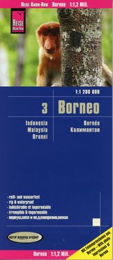 Reise Know-How Landkarte Borneo (1:1.200.000): Kalimantan, Sabah & Sarawak, Brunei
