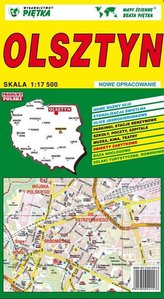 Olsztyn 1:17 500 plan miasta PIĘTKA