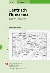 Swisstopo 1 : 50 000 Gantrisch Thunersee