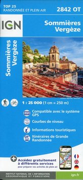 Sommières.Vergèze 1:25 000