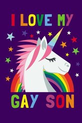I Love My Gay Son: Rainbow Unicorn Journal to Write in / Blank Diary with 100 Lined Pages / 6x9 Composition Book / Awesome Lgbt