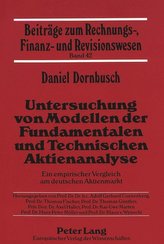 Untersuchung von Modellen der Fundamentalen und Technischen Aktienanalyse