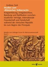 Studien zum \"Römischen Völkerrecht\"