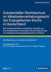 Substantieller Rechtsschutz im Mitarbeitervertretungsrecht der Evangelischen Kirche in Deutschland