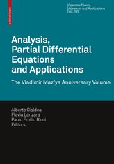 Analysis, Partial Differential Equations and Applications