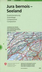 Swisstopo 1 : 50 000 Jura Bernois - Seeland
