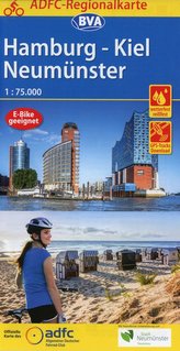 ADFC-Regionalkarte Hamburg/Neumünster/Kiel 1:75.000, reiß- und wetterfest, mit GPS-Tracks-Download