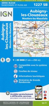 Aubigny-les-Clouzeaux / Moutiers-les-Mauxfaits 1:25 000