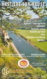 Hastière-sur-Meuse  1 : 25 000  mit Radrouten