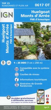 Huelgoat.Monts D\'Arree.Pnr D\'Armorique 1:25 000