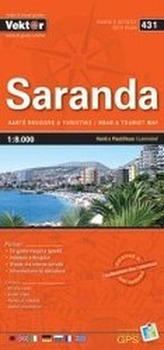Saranda Stadtplan 1 : 8 000 GPS