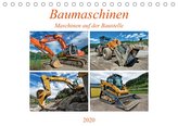 Baumaschinen - Maschinen auf der Baustelle (Tischkalender 2020 DIN A5 quer)