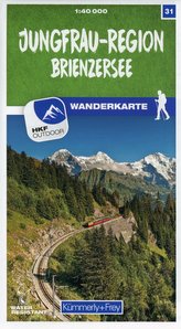 Jungfrau-Region / Brienzersee 31 Wanderkarte 1:40 000 matt laminiert