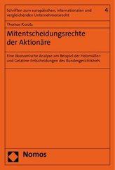 Mitentscheidungsrechte der Aktionäre
