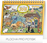 Kalendář stolní 2018 - Josef Lada – Zvířátka, 16,5 x 13 cm