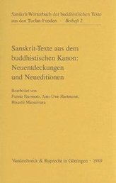 Sanskrit-Texte aus dem buddhistischen Kanon: Neuentdeckungen und Neueditionen