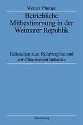 Betriebliche Mitbestimmung in der Weimarer Republik